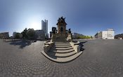 Frankfurt am Main - Das Goethe Denkmal auf dem Romarkt