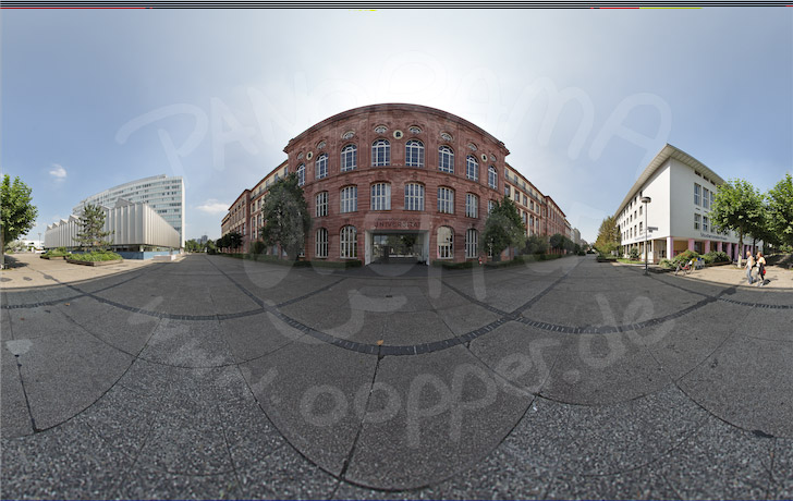 Universität Frankfurt Hauptgebäude Jügelhaus Panorama Frankfurt p1105