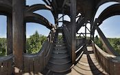 Goetheturm - Auf halber Hhe des Aussichtsturm