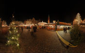 Weihnachtsmarkt auf dem R�merberg - Gerechtigkeitsbrunnen